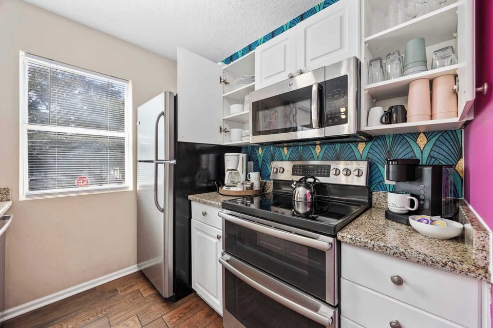 Fully stocked kitchen