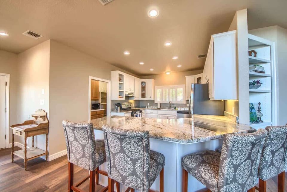 Beautiful Kitchen with Stainless Steel Appliances. 