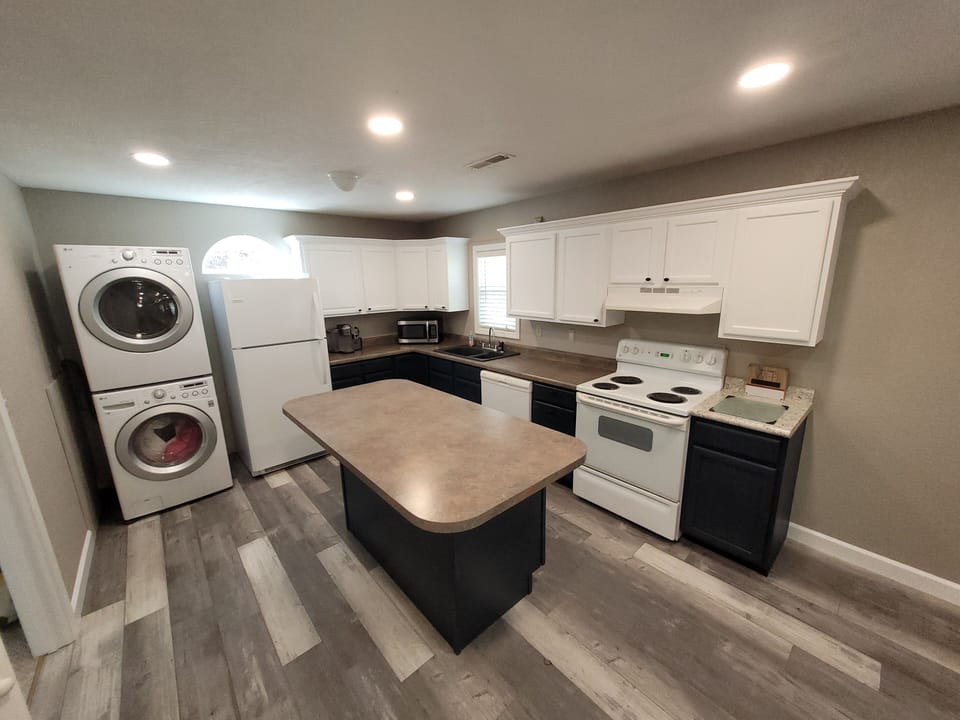 Full kitchen with all the  essentials.