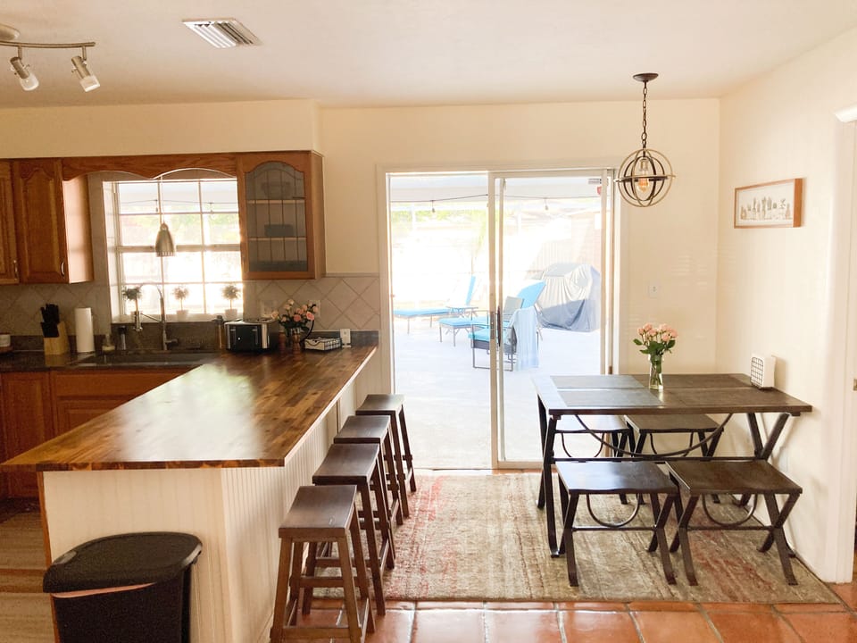 Kitchen and Dining Area, plenty of space for the family and friends