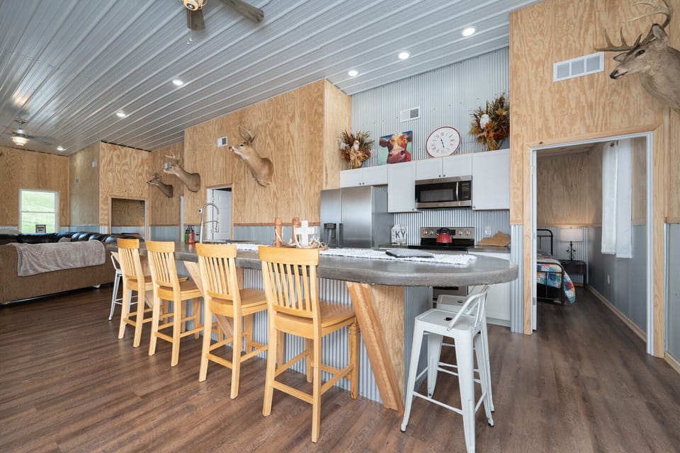 Fully equipped kitchen; ready for you to prepare all your home cooked meals. 