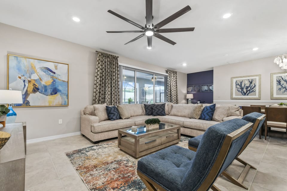 Living room sectional seating