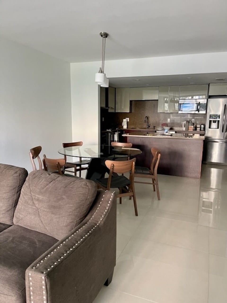 Living room & kitchen open area