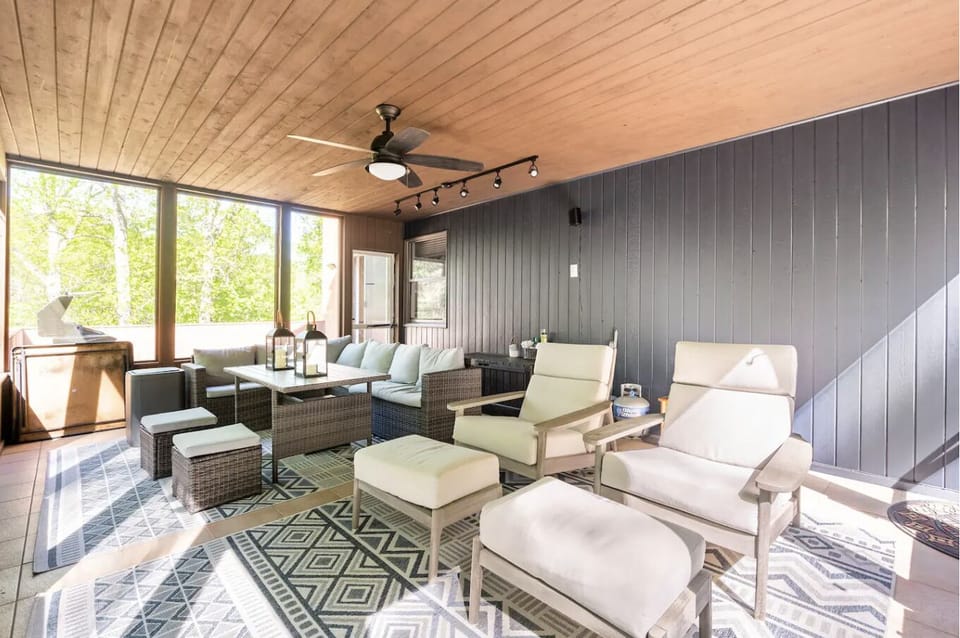 You've never felt more in nature than you will on the screened porch