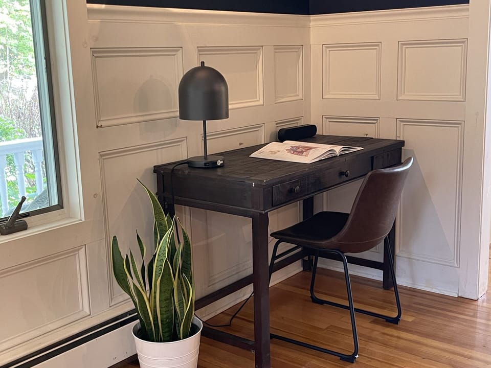Work Area in the Blue Parlor 