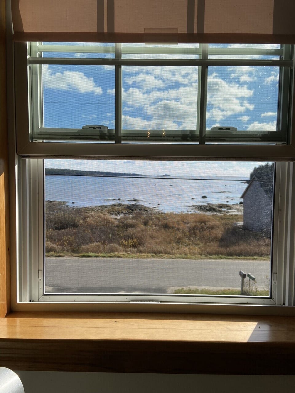 View from upstairs bedroom window 