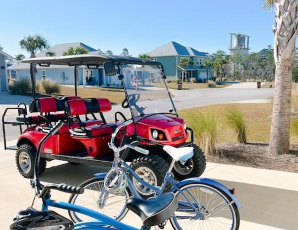 6 seater electric golf cart|haul everything to the beach&pool
