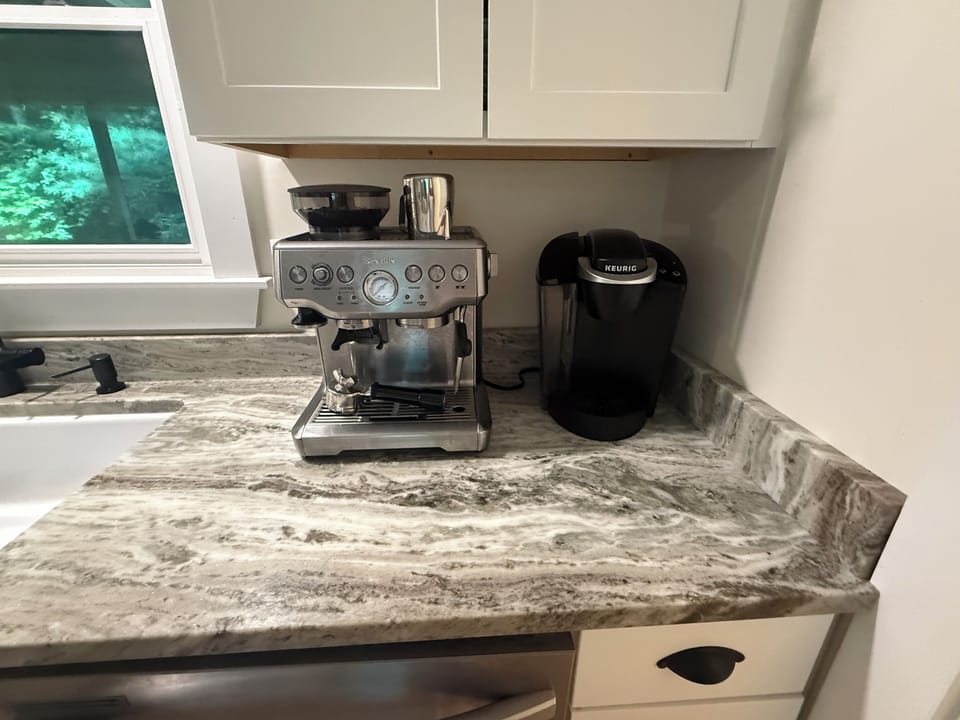 Coffee machines include espresso machine, Keurig, & traditional coffee maker