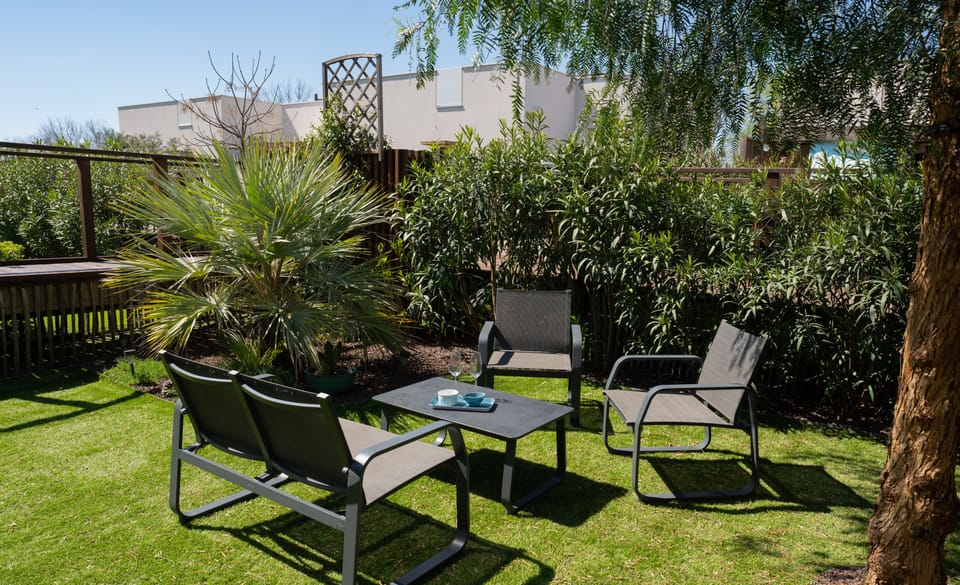 Communal swimming pool at the Marina Lodge residence