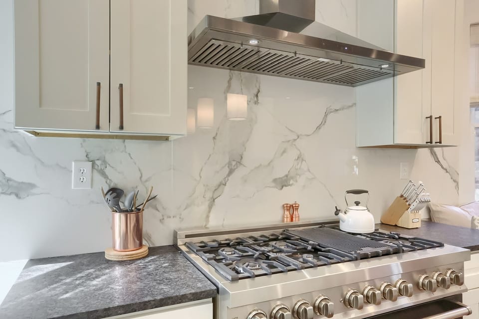 Our Chef's kitchen is the highlight of the house.  
