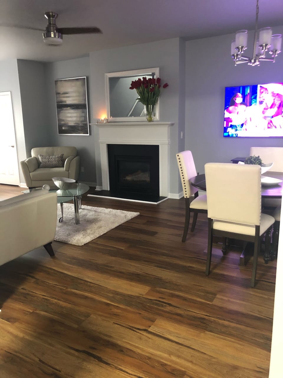 Living/dining space