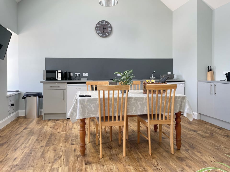 Open plan living space | Claunch - Galloway Farmstay, Newton Stewart