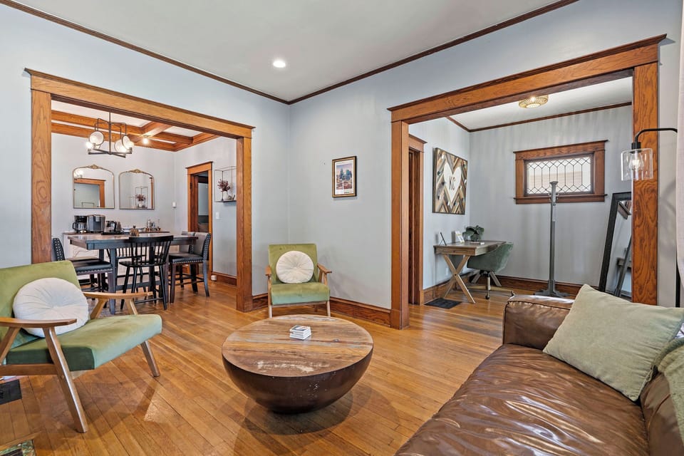 Spacious main living area with seamless flow into the dining room—ideal for gathering with friends or family.