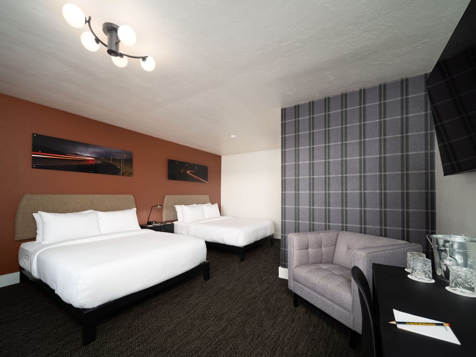 Deluxe Double Room | Premium bedding, pillowtop beds, desk, laptop workspace