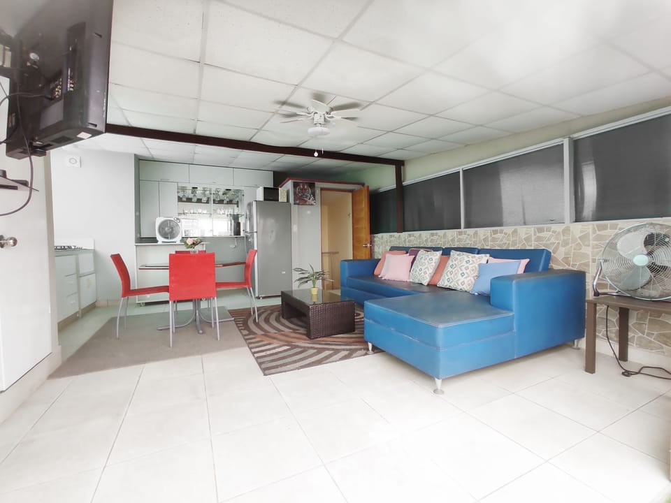 Living and dining area on the 2nd floor.