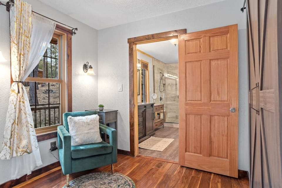 The inviting outdoor area, offering fresh air, calm surroundings, and a peaceful retreat.