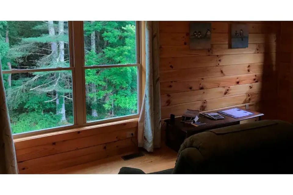 2nd floor den, window view