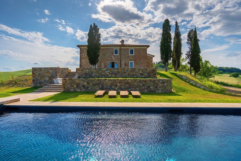 View of the Villa from the swimming pool