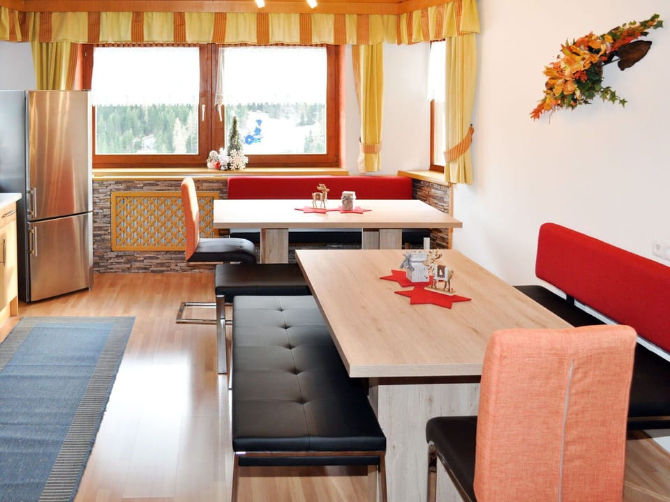 Table, Furniture, Property, Window, Building, Wood, Orange, Interior Design, Chair, Architecture
