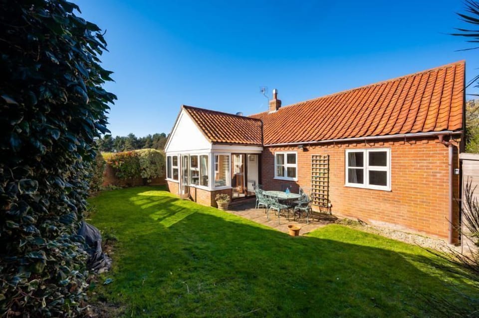The south facing rear garden