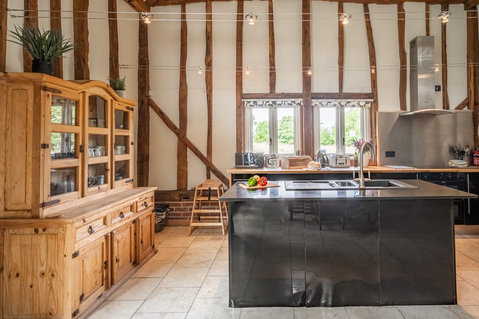 Ground floor: Gather around the island and cook together