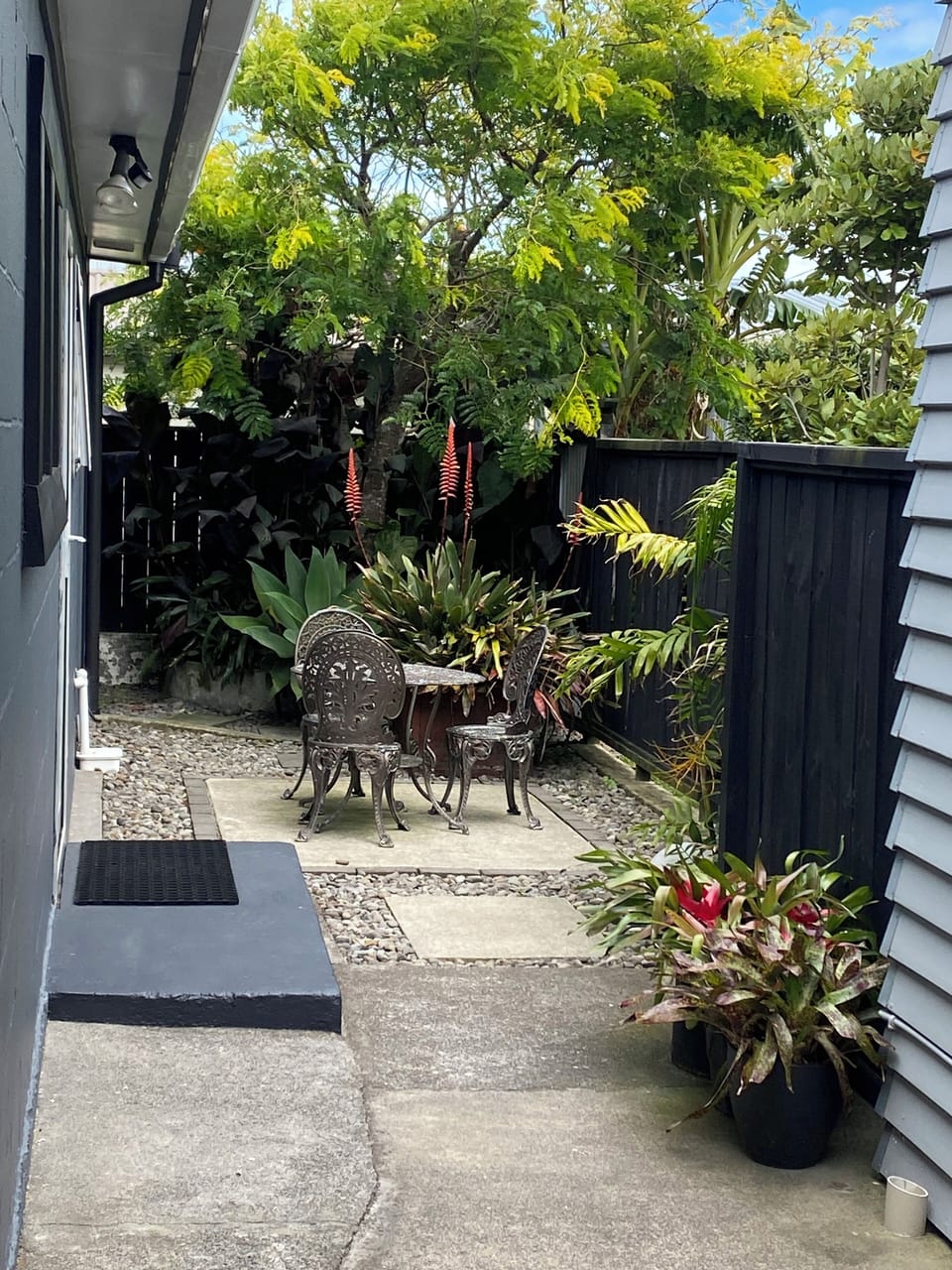 Fully fenced, private.