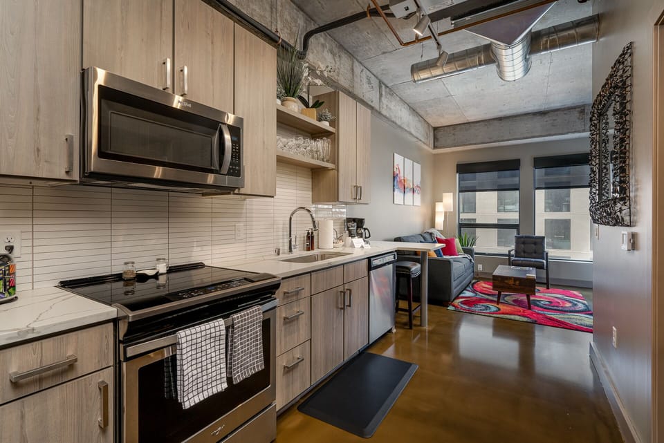 Well appointed kitchen with an open floor plan