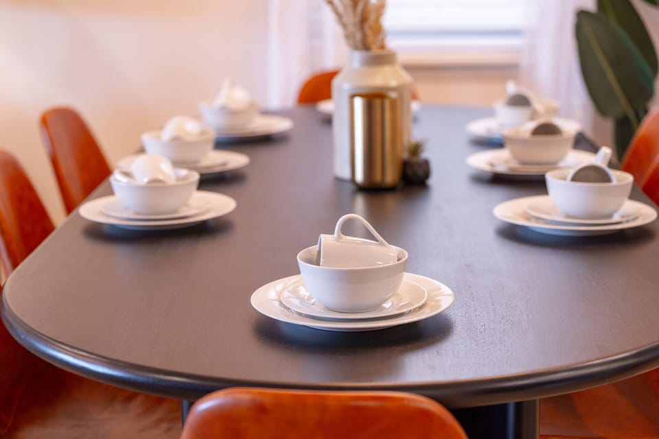 The best memories are made around the table sharing vacation meals together.