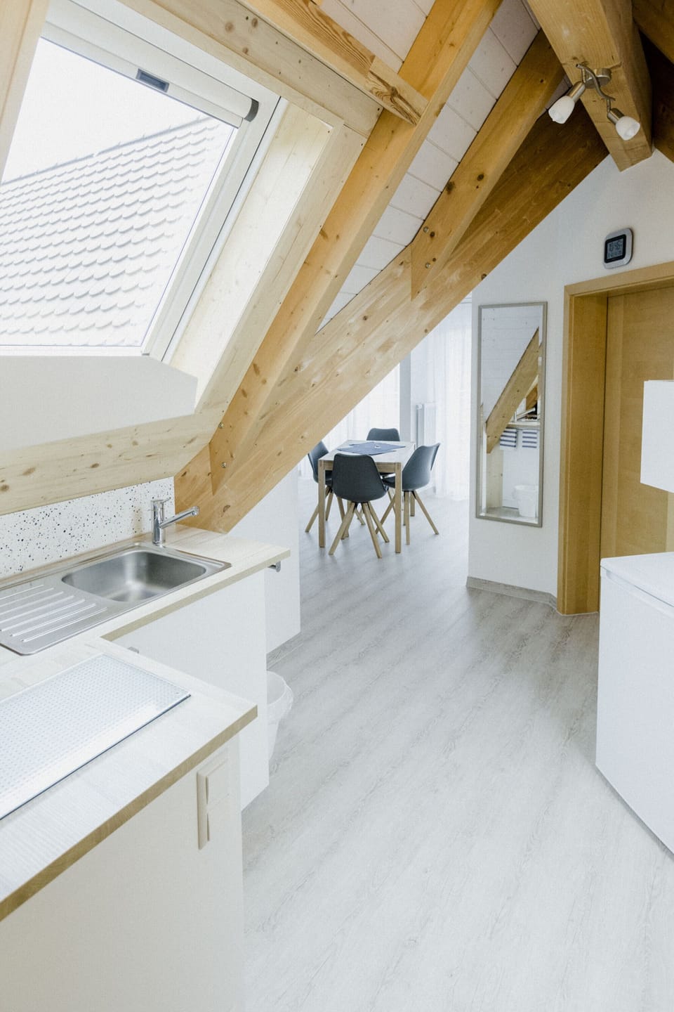 Panoramic Apartment, Private Bathroom, Lake View (Dachgeschoss) | Private kitchen