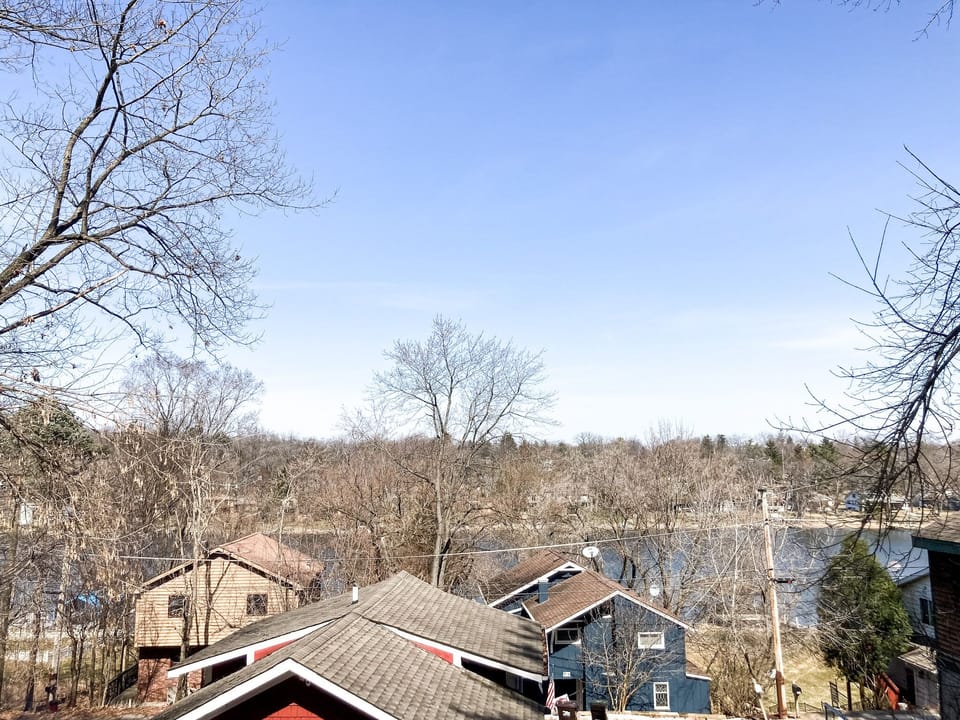 Soak up the view from our patio on the second terrace. Be careful on the stairs.