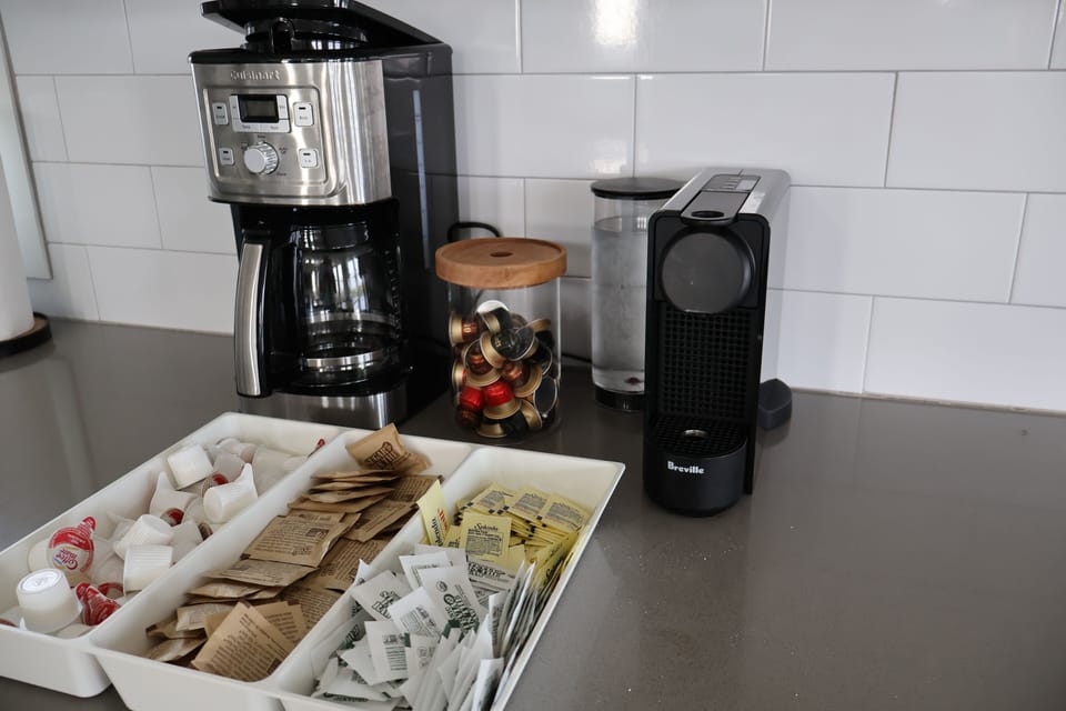 Nespresso and drip coffee maker 