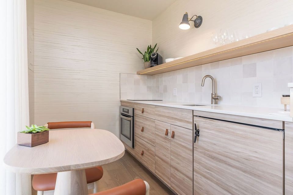 Boardwalk Suite | Private kitchen | Espresso maker, eco-friendly cleaning products, paper towels