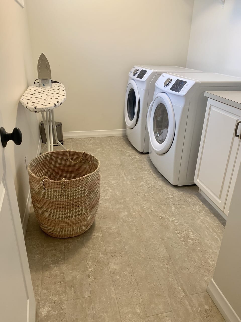 Upper floor laundry room