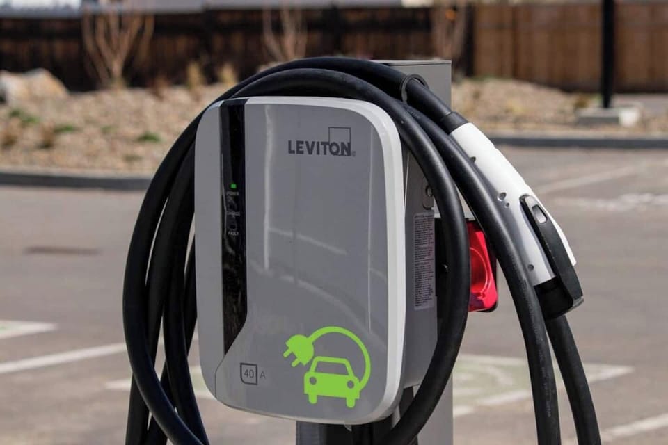 The resort features two EV charging stations able to charge four vehicles at once.