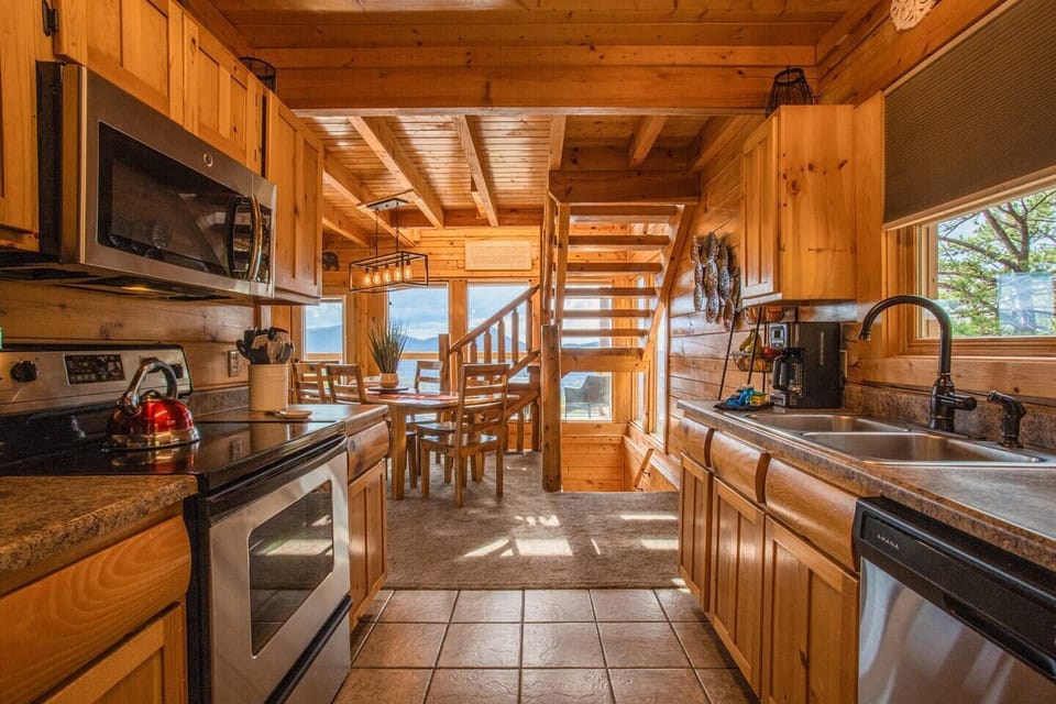 Fully stocked kitchen
