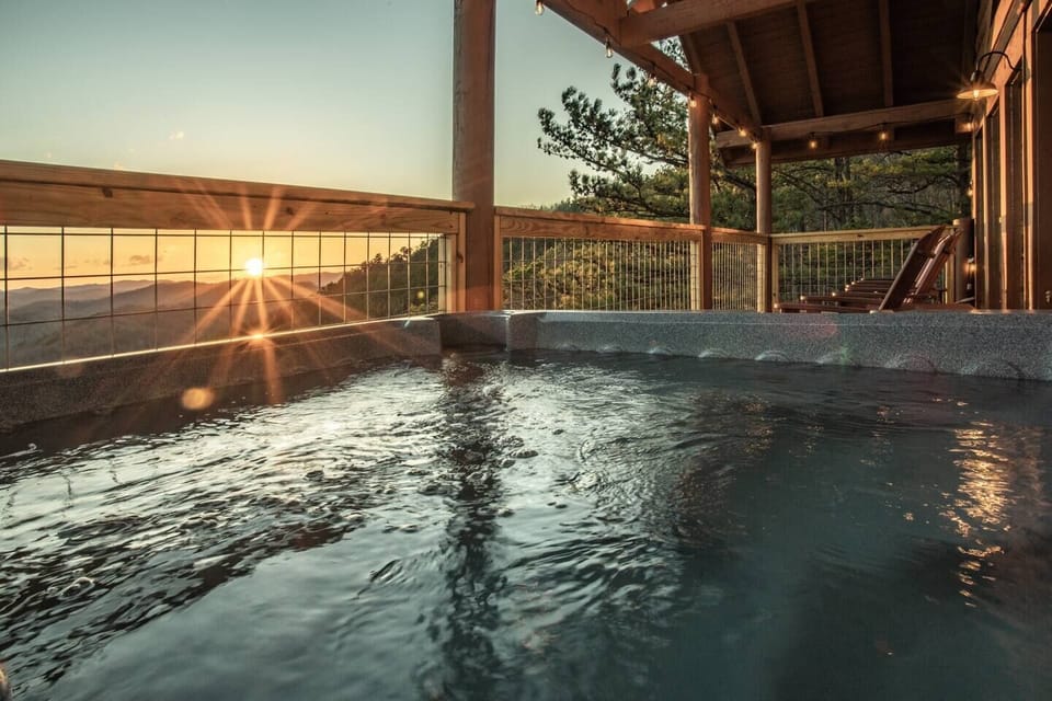 Hot tub on the top deck