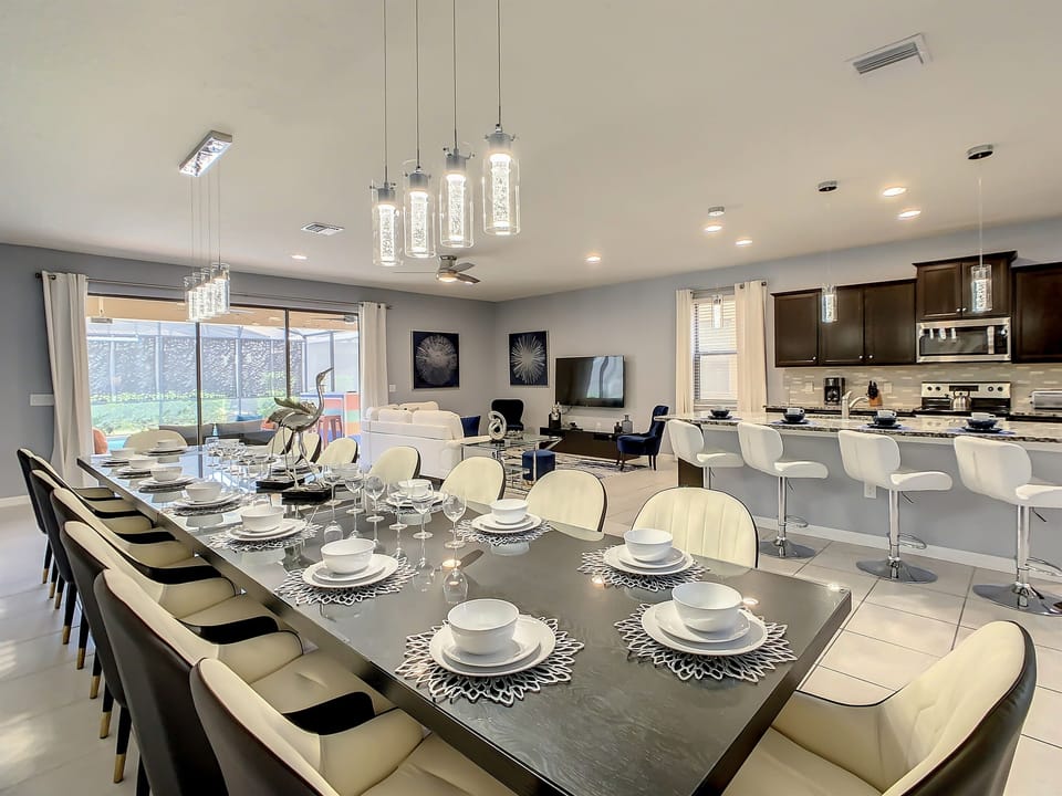 Open Floor Plan - Dining Area, Kitchen and Living Room