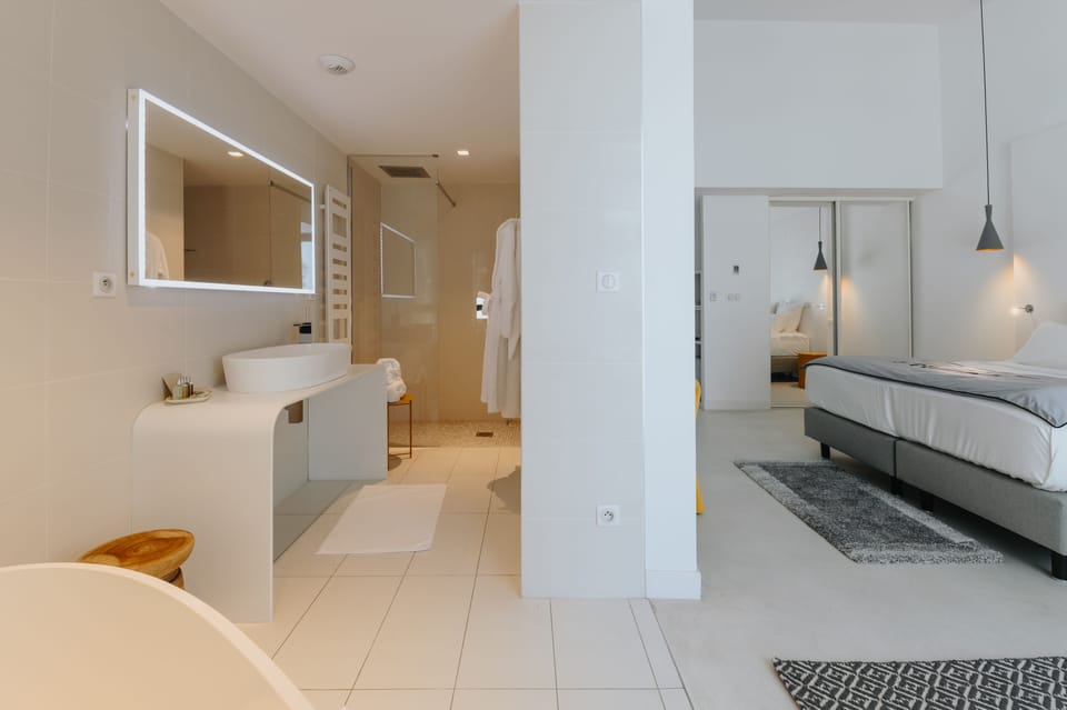 Double or Twin Room | Bathroom | Hair dryer, bathrobes, towels, soap
