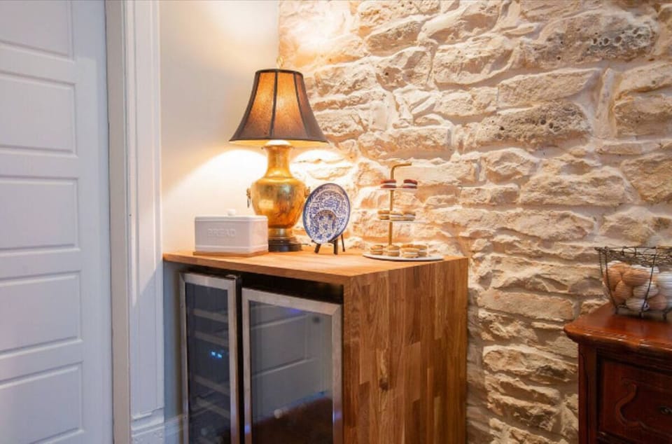 Wine and beer coolers in the kitchenette