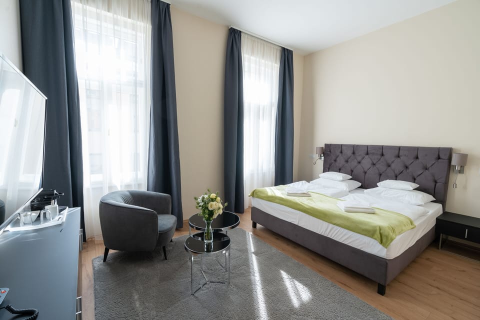 Premium Double Room | Minibar, in-room safe, desk, blackout drapes