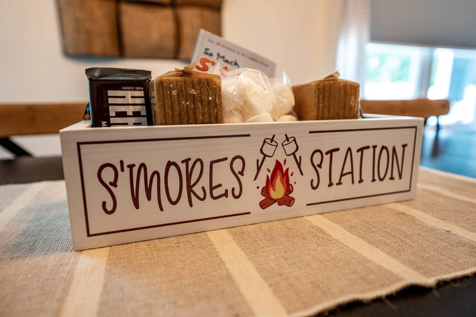 Start your stay off with S'Mores!  We provide a starter kit to get you roasting!   :)