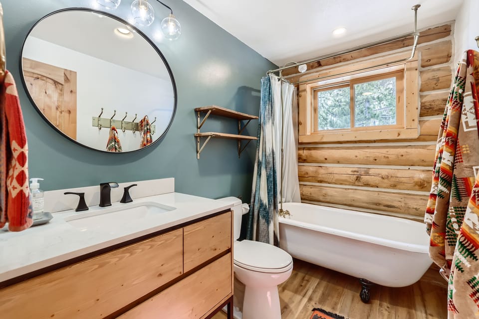 Wash your troubles away in the lovely 3-piece bathroom.