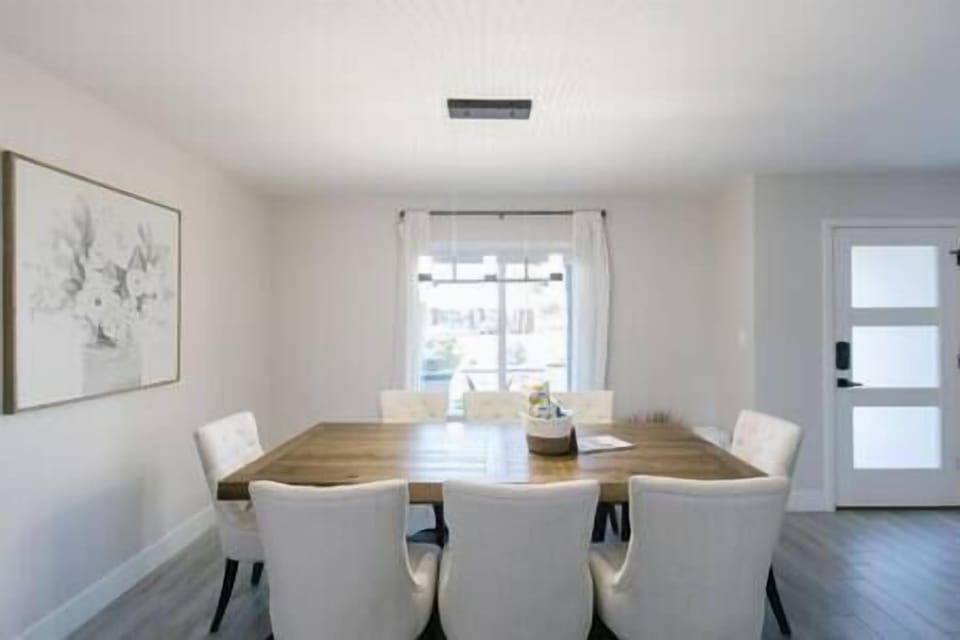 Interior dining. Sits eight.
