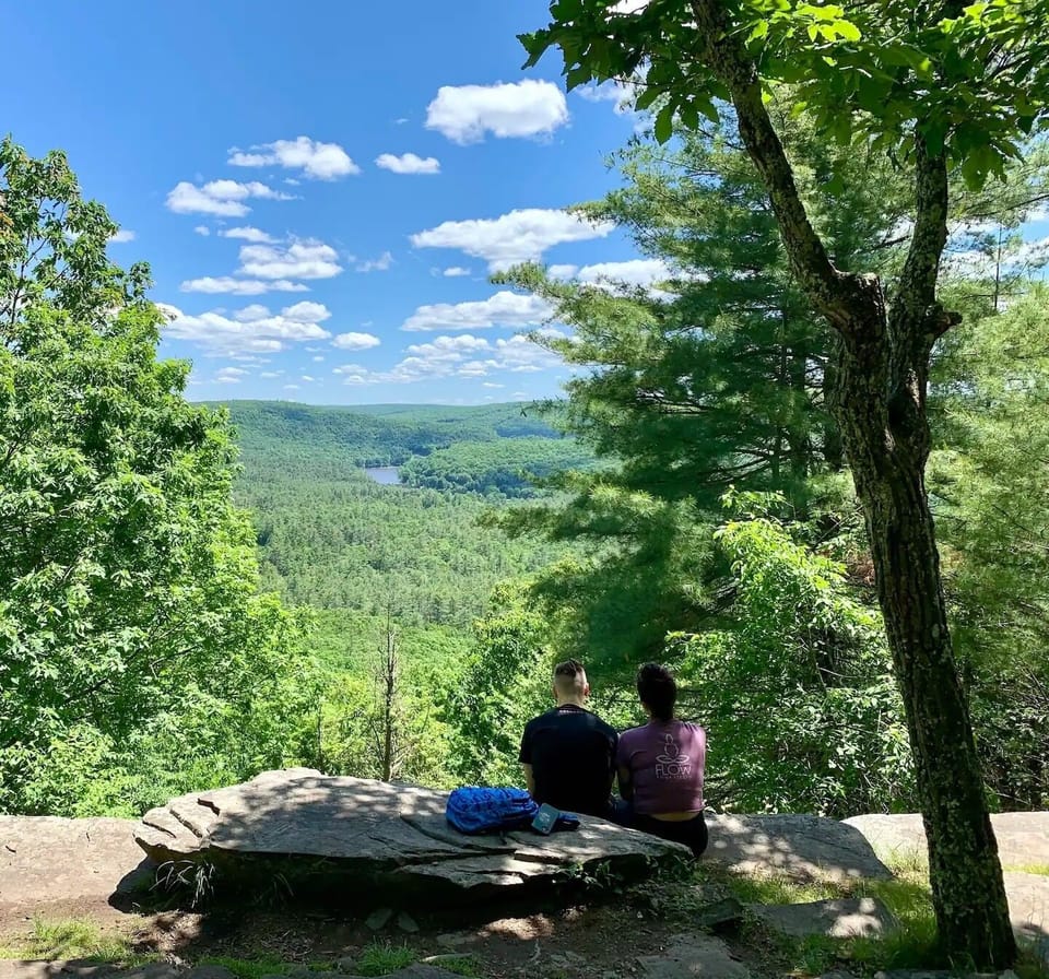 Hike the beautiful Tusten Mountain Trail, a short 20 minute drive from the cabin