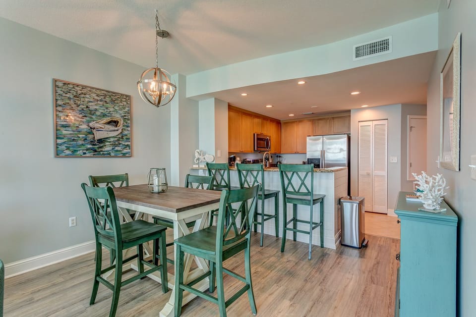 Dining table with seating for 4