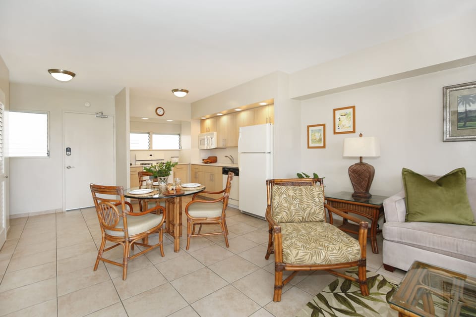 Living Room into Dining/Kitchen