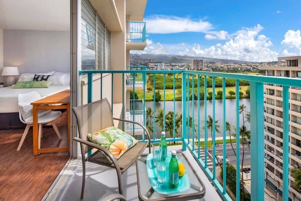 Balcony seating designed for fresh air and views