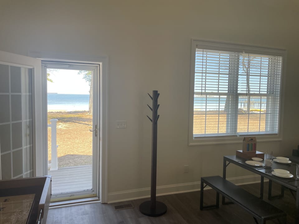 Door to your own yard and and beach!