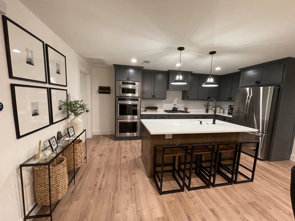 Kitchen and dining area