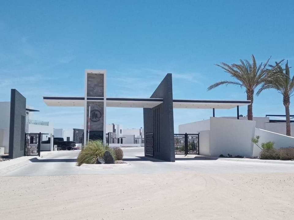 Gated community with security guard 